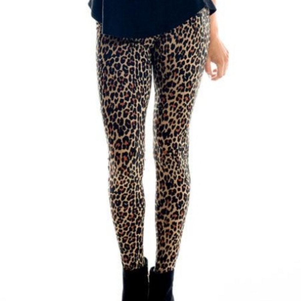 Leopard Cheetah Animal Print Leggings Sz M